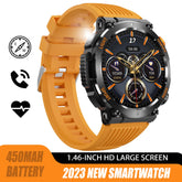 EIGIIS Military Smart Watch for Men with Flashlight (Make/Answer Call), 2024 New Digital Smartwatch with 1.46’’ HD Fitness Tracker 110+ Sports Modes Step Counter Waterproof  Watch for iPhone Android